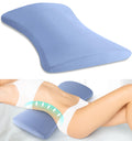 Lumbar Support Pillow For Bed Relief Back Pain: Lower Back Pillow For Sleeping - Memory Foam Waist Pillow - Back Wedge Bolster P