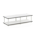 Furinno Just TV Stand, Product Dimension: 41.3(W) x15.6(D) x10.9(H) inches, Plain White