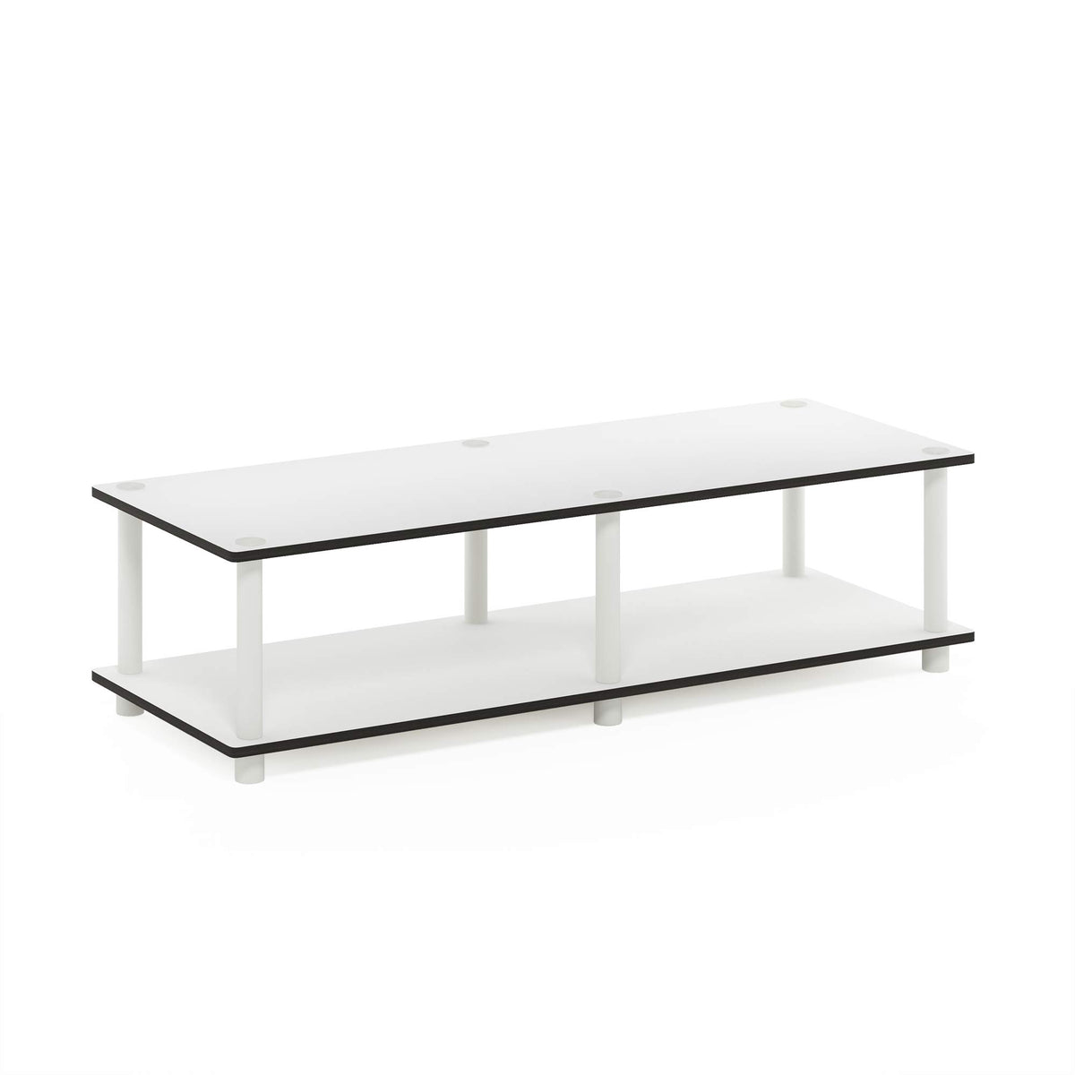 Furinno Just No Tools Wide TV Stand, White