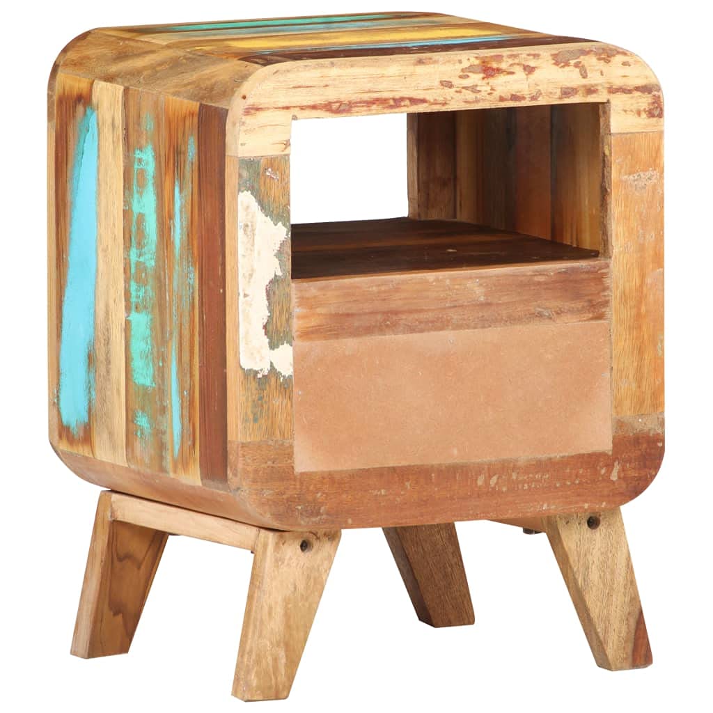 vidaXL Bedside Cabinet 11.8&quot;x11.8&quot;x16.1&quot; Solid Reclaimed Wood