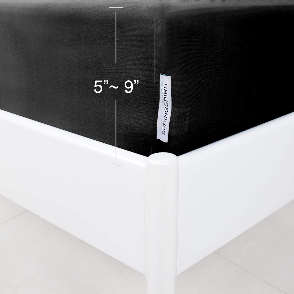 Box Spring Cover Full Size, Alternates For Bed Skirt, Smooth And Elastic Woven Material Wrap Around 4 Sides Of The Box Spring, W