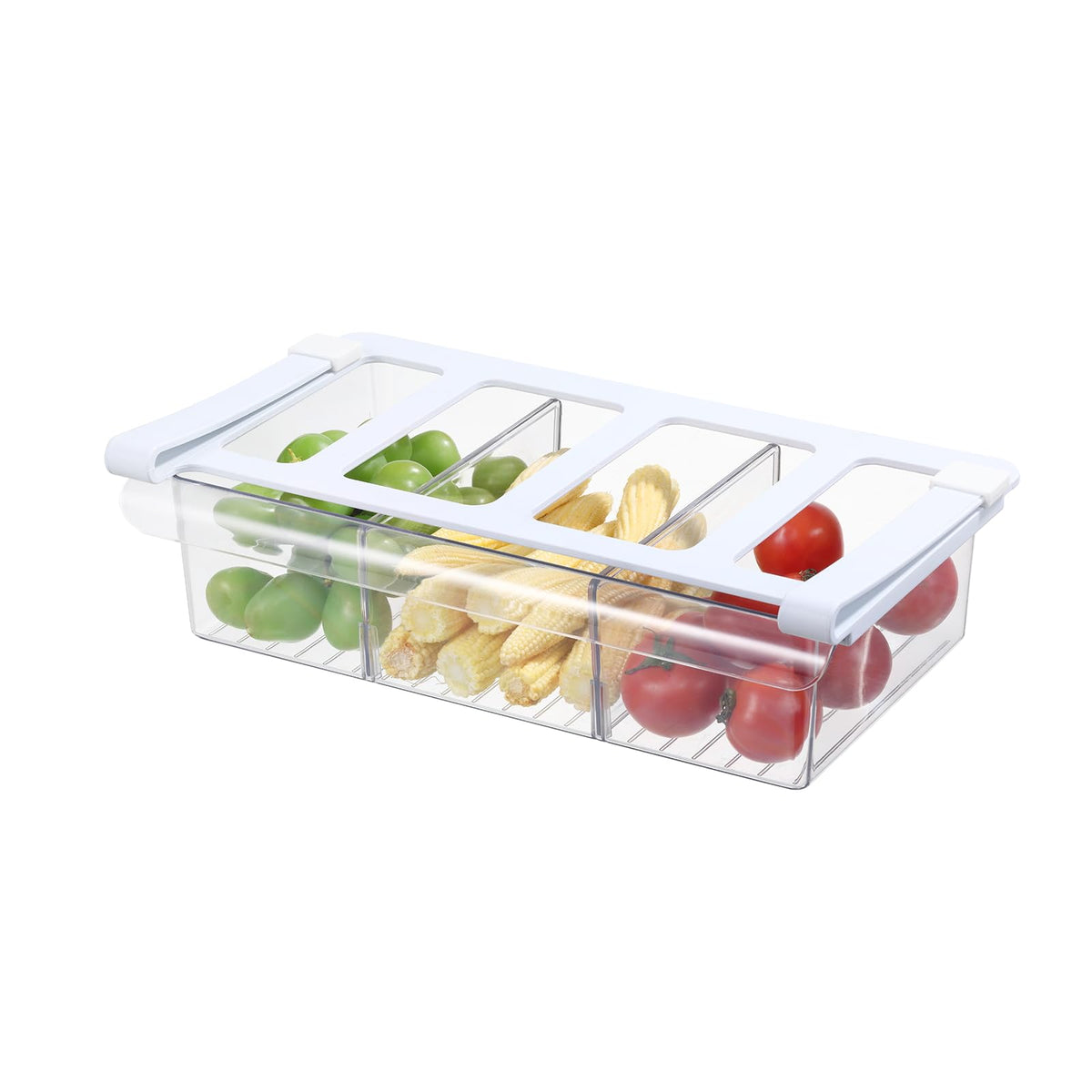 Fridge Drawer Organizer, 3.35 Height x 12.7 Width, Standard Depth