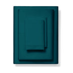 600 Thread Count Cotton - Twin Xl Size Sheet Set - 100% Cotton Sheets - Silky & Soft Like Egyptian Cotton - Deep Pocket Sateen 3Pc Bed Sheets - Hotel Quality Cotton Sheet For Twin Xl Bed (Teal)