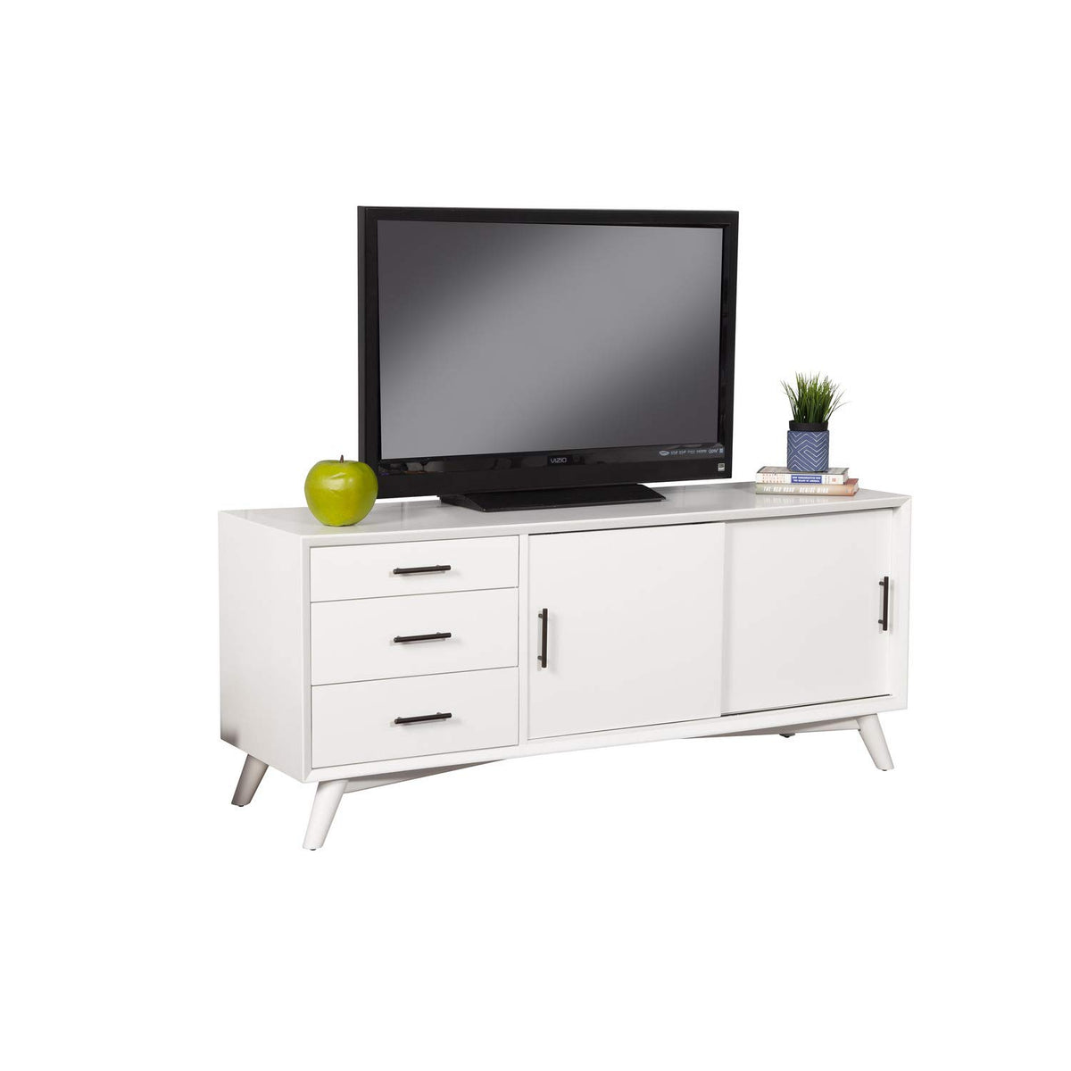 Alpine Furniture Flynn Tv Console, White