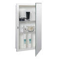 Zenna Home Medicine Cabinet With 2 Adjustable Shelves, 16' X 26' Inches - Frameless Bathroom Mirror Cabinet With Steel Body -