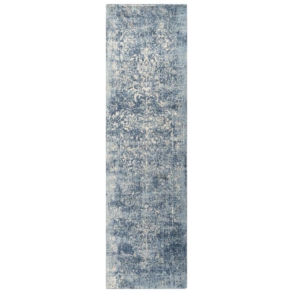 Rizzy Home Alora Decor Essential 2'6" X 10' Classic/Modeled Blue/Ivory Hybrid Area Rug