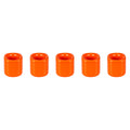 Mega Candles 5 pcs Orange 1/2 Inch Diameter Ceramic Chime Ritual Spell Candle Holders, Great for Casting Chimes, Meditation, Rit