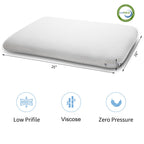 Dlight Bd Slim 3.2'' Stomach Sleeping Memory Foam Pillow-Thin, Flat, Soft Yet Supportative For Belly, Back& Stomach Sleepers