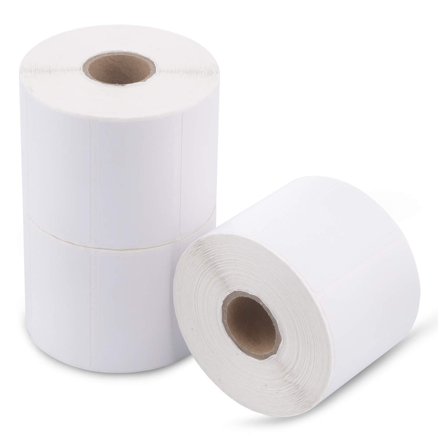 Enko Direct Thermal Labels 2-1/4 X 1-1/4 Inches (3 Rolls, 3000 Labels) Perforated Thermal Stickers For Address Mailing, Barcode,