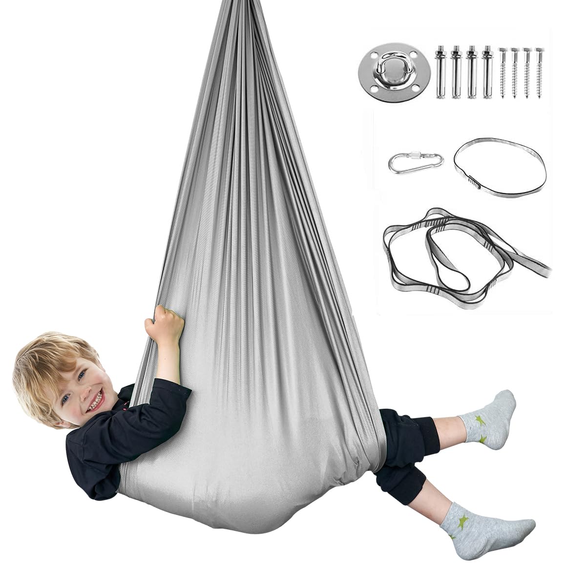 Aokitec Sensory Swing For Kids With Special Needs, Kid Swing Hammock Therapy Swing Indoor Swing For Children With Autism, Adhd,