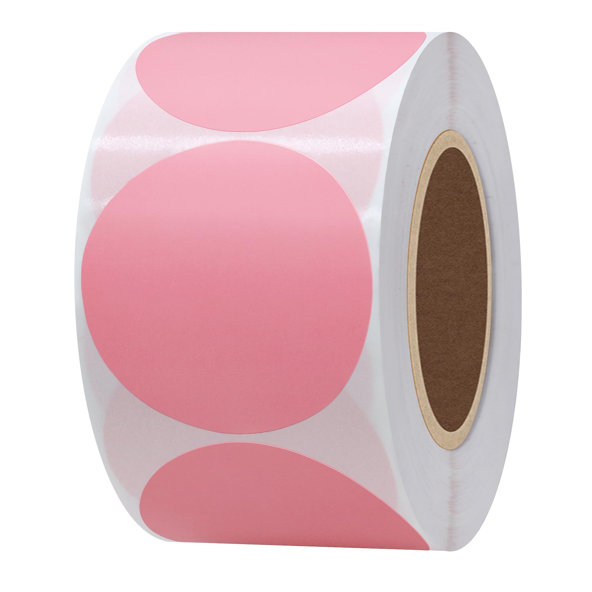 Hybsk 2 Inch Circle Color Direct Thermal Stickers Shipping Labels For Barcodes,Name Tag,Diy Logo Design,Qr Code,Inventory- Compa