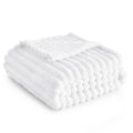 Bedsure White Fleece Blanket For Couch - Super Soft Cozy Blankets For Women, Cute Small Blanket For Girls, 50X70 Inches