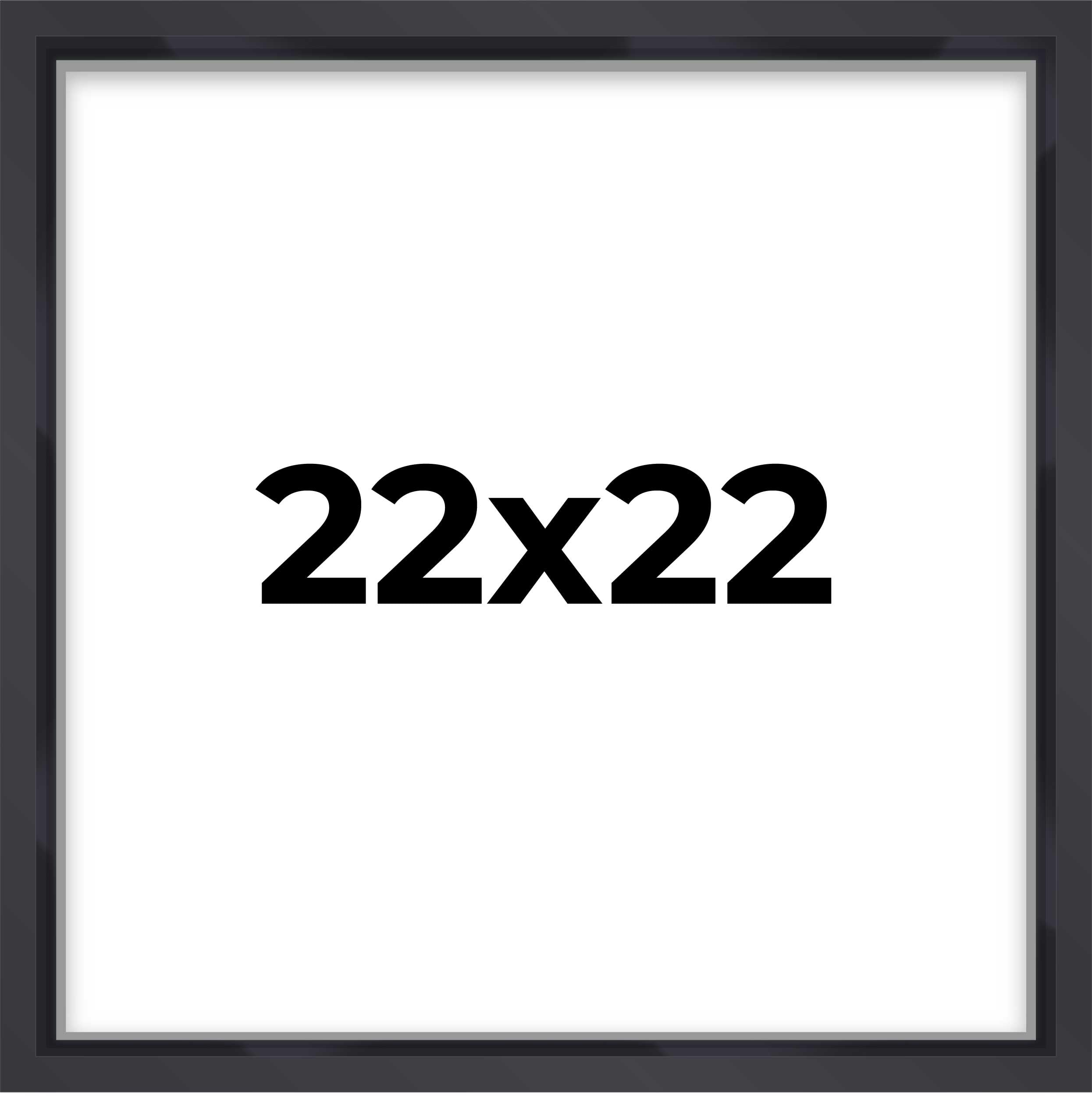22x22 Black Shadowbox Frame - Shadow Display Box Frame Interior Size 22x22 by 1 Inches Deep - Made to Display Items Up to 1 Inch