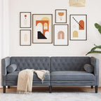 vidaXL Chesterfield 3 Seater Sofa Dark Grey Velvet 3 Seater Sofa, Living Room Sofa, 3 Seater Sofa, 3 Seater Sofa, Upholstered Sofa