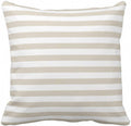 Emvency Throw Pillow Cover Modern Tan Beige White Stripes Decorative Pillow Case Striped Home Decor Square 20 X 20 Inch Cushion