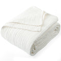 Carriediosa 100% Cotton Muslin Throw Blanket 4-Layer Pre-Washed Linen Gauze Blankets for Adults Soft Breathable Lightweight Comf
