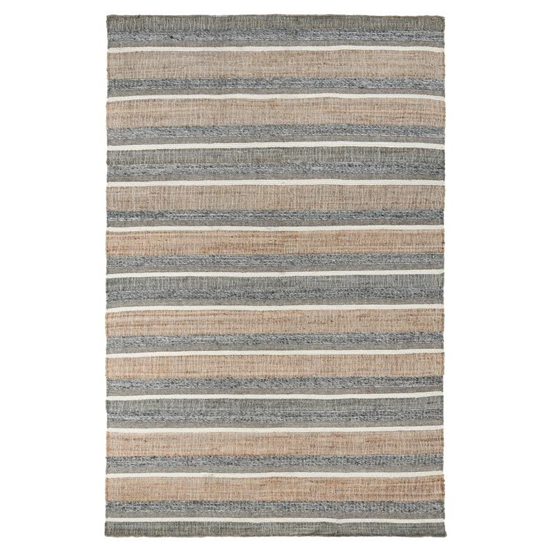 Kosas Home Elodie 96X120 Handwoven Jute And Wool Area Rug In Natural Blue Multi