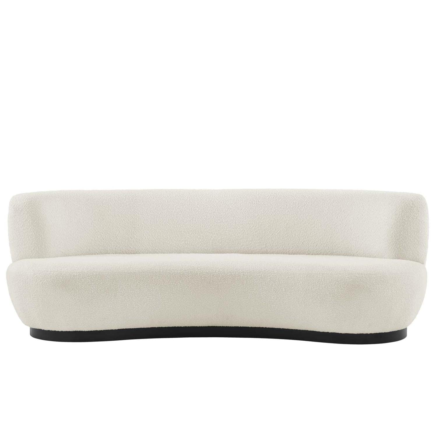 Modway Kindred Upholstered Fabric Sofa With Black Ivory Finish Eei-5488-Blk-Ivo