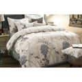 Wake In Cloud  Floral Comforter Set, Botanical Flowers Pattern Printed, 100% Cotton Fabric With Soft Microfiber Inner Fill Bedd