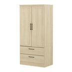 South Shore Haven 2-Door Storage Cabinet, Bleached Oak