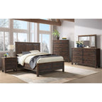 Intercon Transitions Nightstand, 3 Drawer Bedside Table, Brown