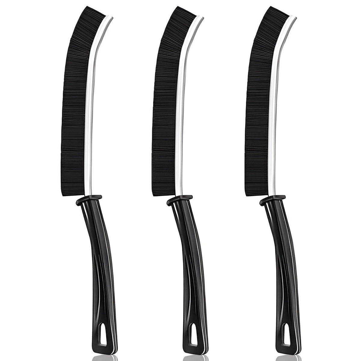 2Piece Crevice Cleaning Brush Set  Hard Bristle Gap Cleaner Tool for Household Use  Handheld Grout Cleaner Brushes for Tiles