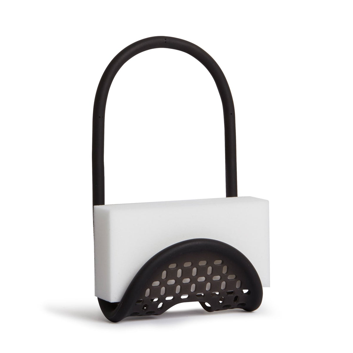 Umbra Sling Kitchen Sink Accessory, Single-Sided Sponge Holder, Black