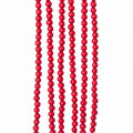 9-Foot x 14MM Wooden Red Beaded Garland