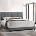 Intercon Addyson UPH Bed Platform, King (U.S. Standard), Gray