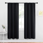 NICETOWN Halloween Black Out Curtain Panels for Kitchen - Energy Smart Decoration Thermal Insulating Blackout Drapes/Draperies f