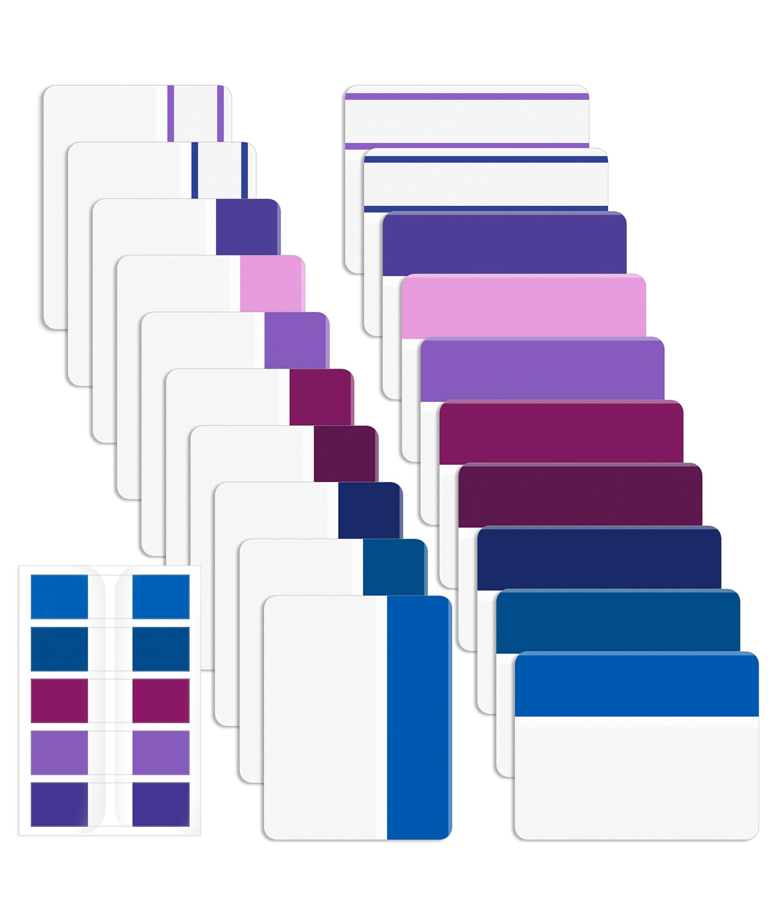 Mr. Pen- Colorful Index Tabs, 500 Pcs, 21 Sets - Sticky Page Markers For Binders, Books & Notebooks