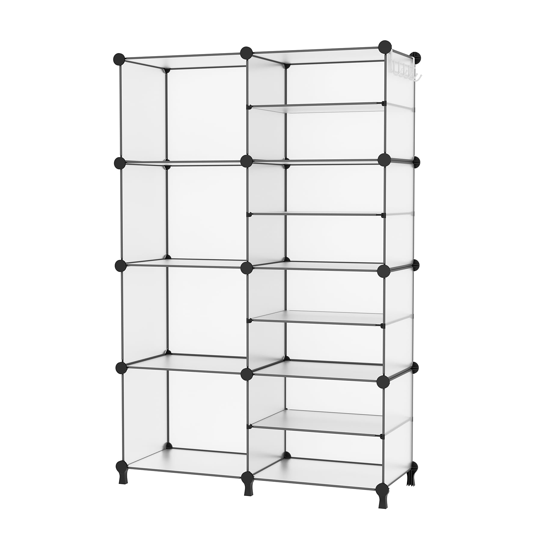 AWTATOS Closet Organizer 8 Cube Storage Shelves Portable Closet Clothes Organizers and Storage Stackable Cubby Shelving for Clos