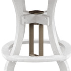 American Furniture Classics Five Piece Round Counter Height Dining Set, Weatherwood/White