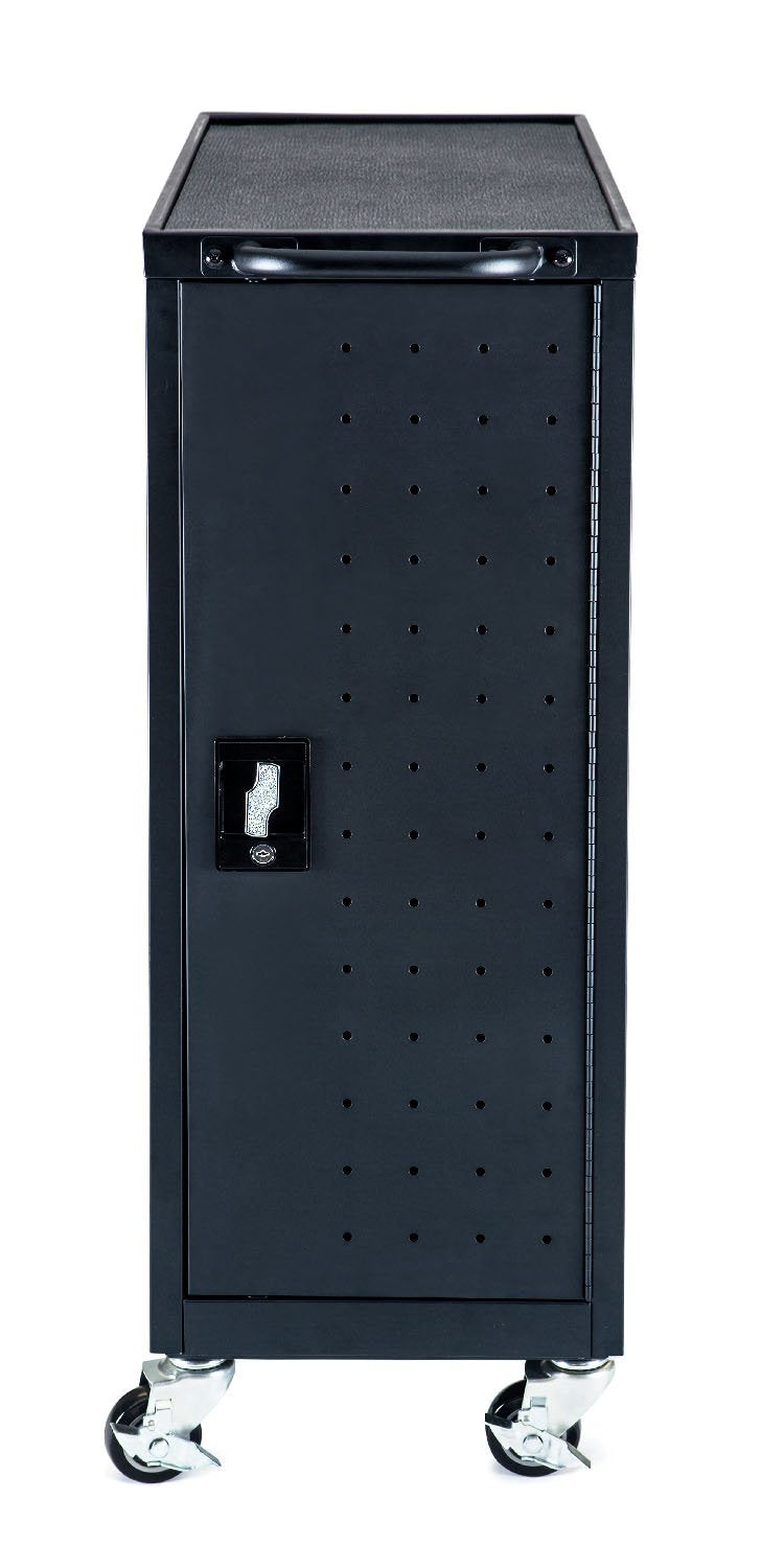 LUXOR LUXLLTP12-B LLTP12-B Chromebook Charging Cart Includes Electrical Outlets, Black