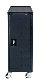 LUXOR LUXLLTP12-B LLTP12-B Chromebook Charging Cart Includes Electrical Outlets, Black