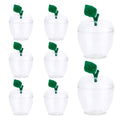 TABGACH Large Clear Apple Container Jar for Teachers,Apple Shaped Candy Jar Back To School Teacher Appreciation Gift,Plastic App