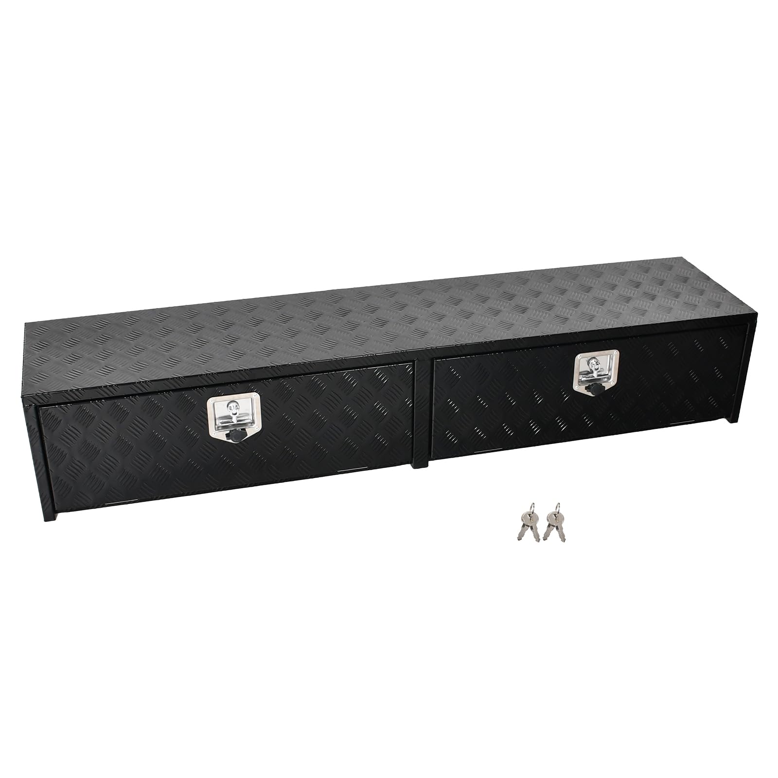 Fgjqefg 72 Inch Aluminum Tool Box Truck Car Trailer Underbody Toolbox,Rv Storage Organizer,Underbed Truck Tools Organizer W/Lock