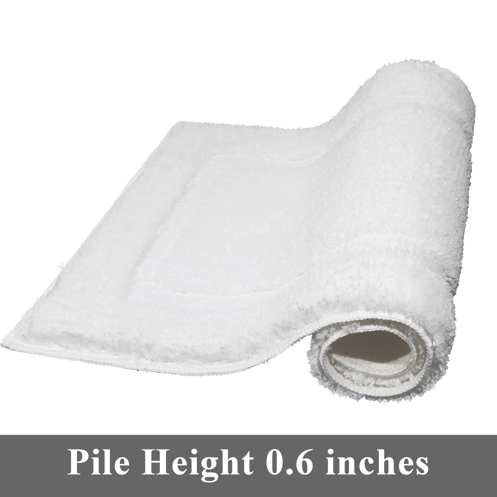 Shacos Bathroom Rugs Set Of 3 Soft Bath Mats With U Shape Toilet Rugs Absorbent Non Slip Washable Microfiber Bath Rugs Bathroom