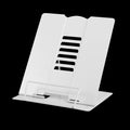 Large Book Stand Metal For Reading, Desktop Book Holder Adjustable Document Cookbook Holder Portable Bookstands For Textbooks Ta