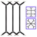 Luyena Bed Sheet Straps,3 Pcs Secure And Sheet Holder Straps For Full Size Bed,Adjustable Crisscross Fitted Sheet Clips,Keep You