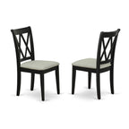 East West Furniture Lgcl5-Blk-C 5 Piece Dining Table Set For 4 Includes A Rectangle Kitchen Table With Butterfly Leaf And 4 Linen Fabric Dining Room Chairs, 42X84 Inch, Black