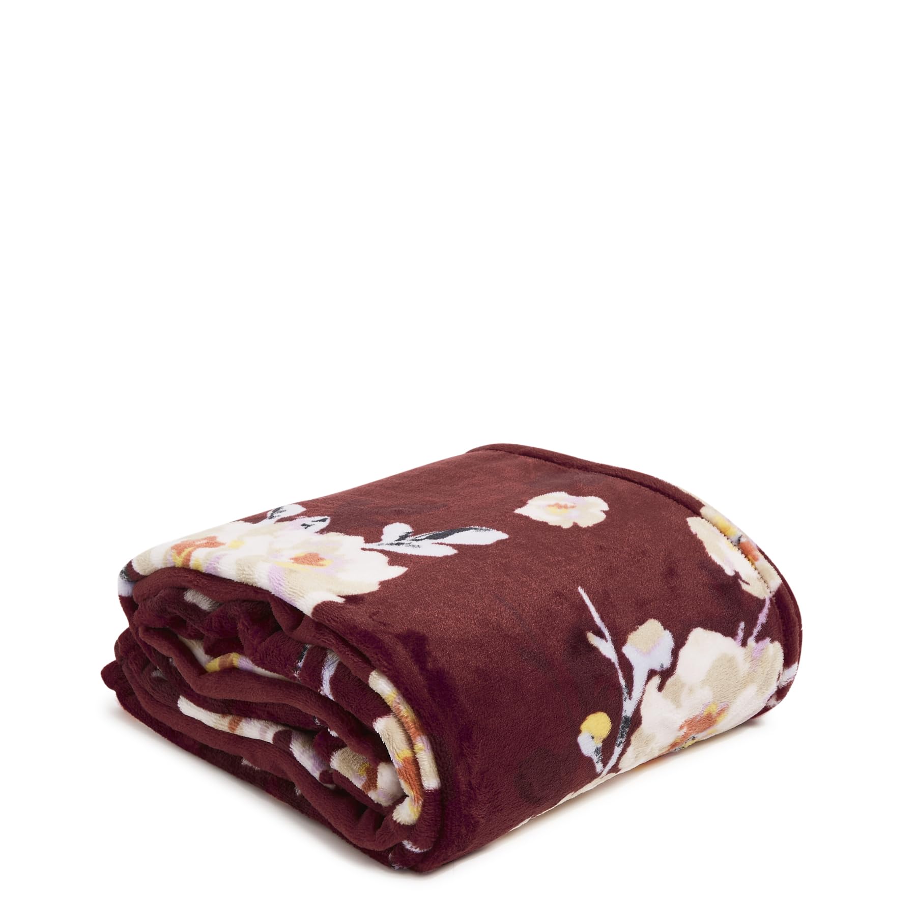 Vera Bradley Women'S Fleece Plush Throw Blanket, Blooms And Branches, 80 X 50