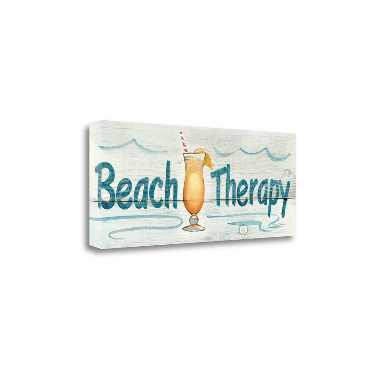 28' Fun Beach Therapy Signage Giclee Print on Gallery Wrap Canvas Wall Art