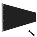 Tang 4Ftx124Ft Black Fence Privacy Screen Temporary Fence Privacy Screen Windscreen Fence Netting Cover Privacy Blockage Excelle