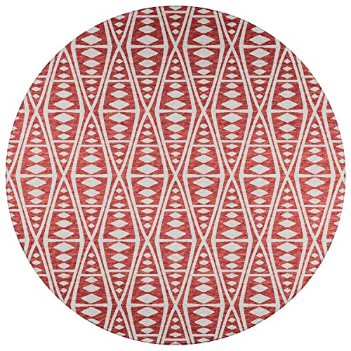 Sedona Sn6 Red Southwestern Rug Round 8' X 8'