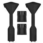 Outdoorlines Waterproof Outdoor Patio Heater Covers With Zipper And Storage Bag, Dust-Proof Uv-Resistant Windproof Propane Heavy Duty Heater Cover For Standing Heater, 2 Packs-95Hx34Dx19B Inch Black