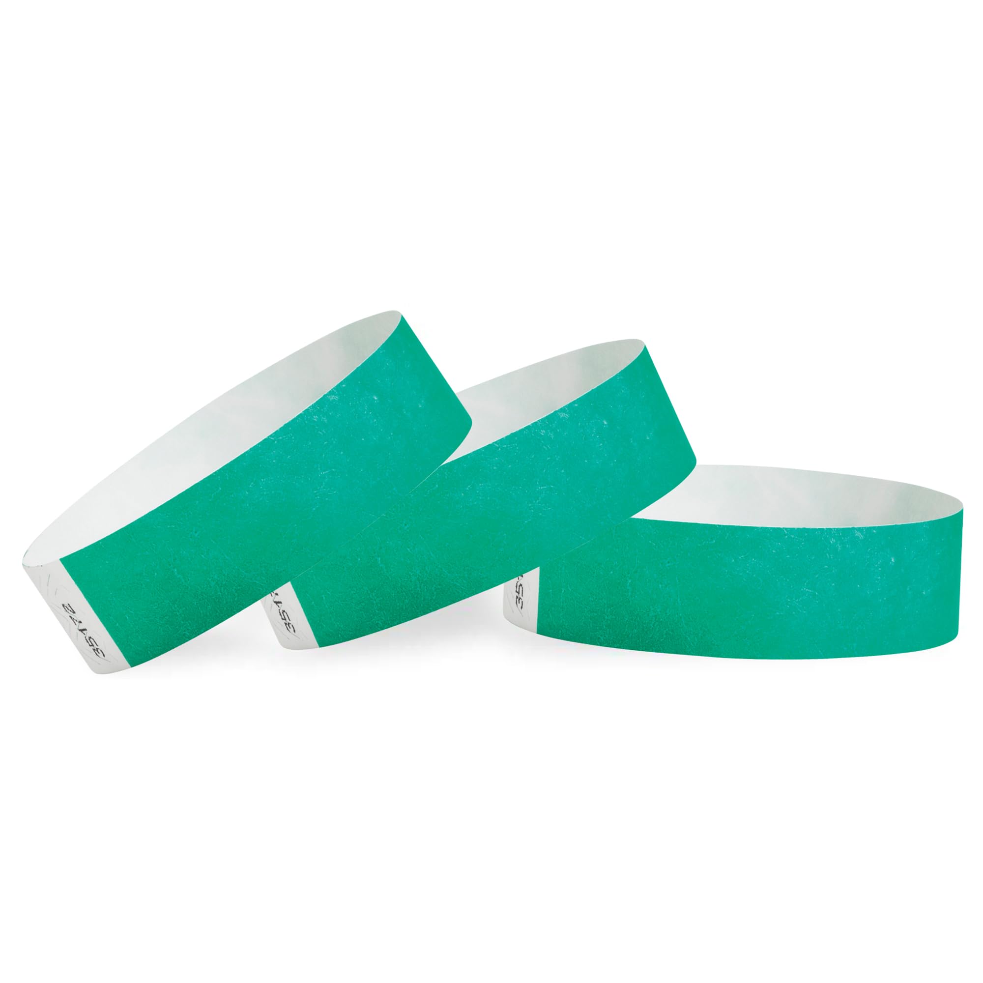 Wristco Pantone Green Tyvek Wristbands For Events - 100 Count - Security Cuts & Tamper-Proof Design To Prevent Reuse - Premium-G