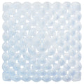 Non-slip Bathtub Mat 21x21(for Smooth Non-Textured Tubs Only), Machine Washable Square Bath Tub Shower Mat with Suction Cups for