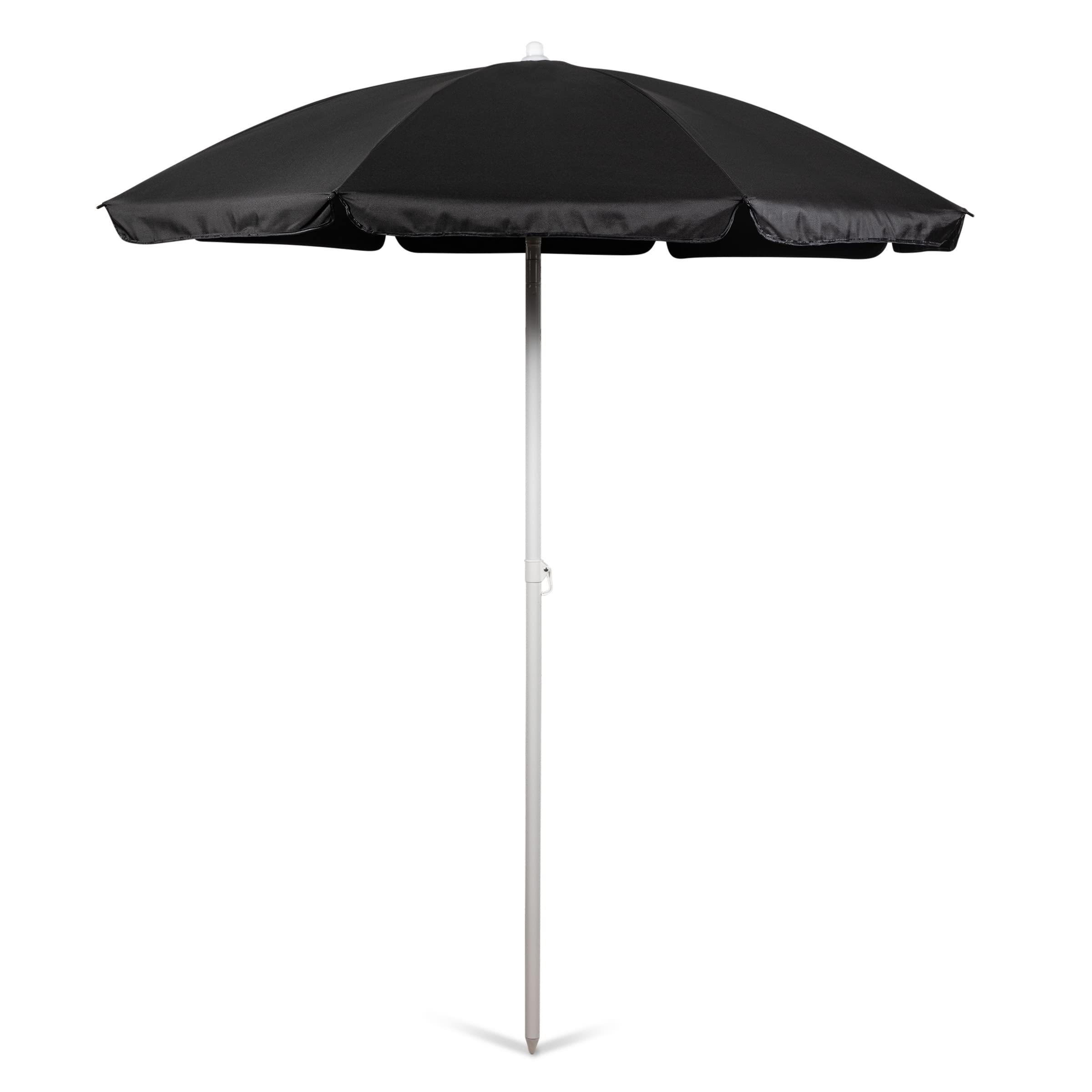 Oniva - A Picnic Time Brand Outdoor Canopy Sunshade Beach Umbrella 5.5' - Small Patio Umbrella - Beach Chair Umbrella, (Black)