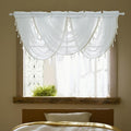 Club Bollywood 1 Panel Glitter Tassel Window Valance Sheer Curtain Tiers Balloon Shades | Home & Garden | Window Treatments & Ha